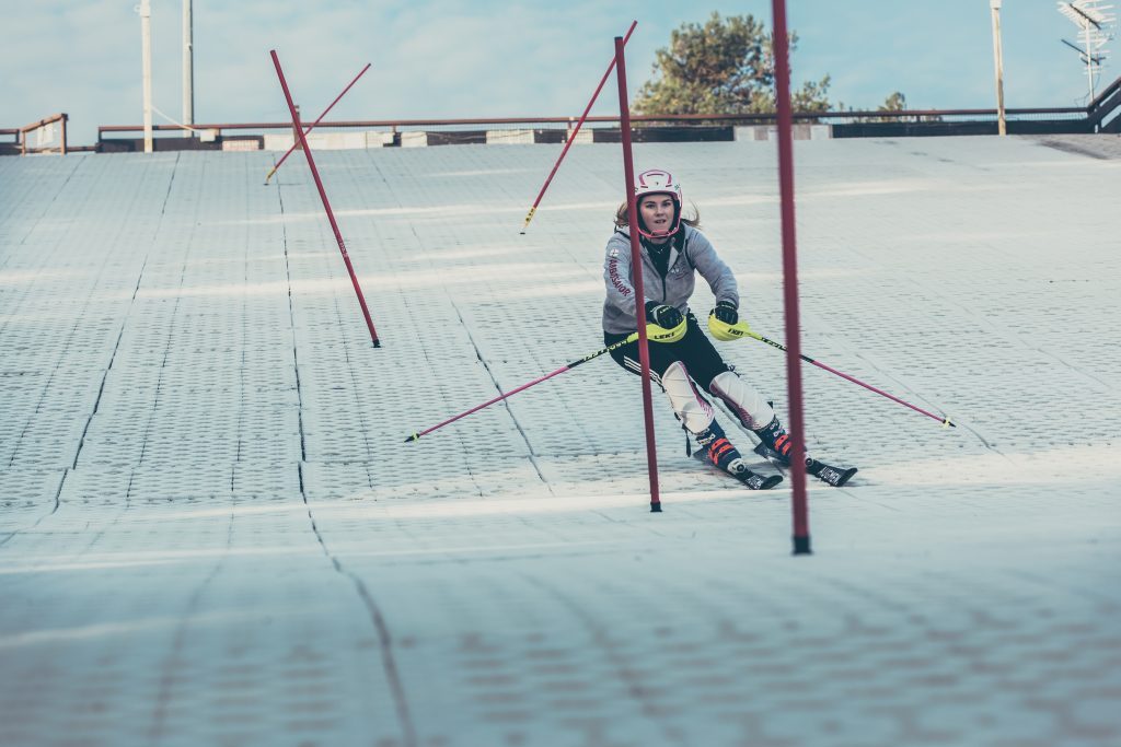 Ski Race Training at Snowtrax in Dorset